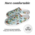 thumbnail image 6 of Wukai Cartoon Car Racing Print Women's Indoor Bedroom Slipper Slip On Shoes, Unisex House Shoes with Anti-Skid Sole for Men, Gift for Women Men-46/47, 6 of 7