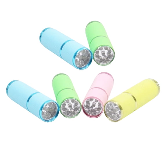 TIELUTT 6 Pack Rubber Coated Mini Flashlights with Straps Portable Kids Camping Light Set Rechargeable Headlamps Outdoor Hiking Emergency Flashlights Work Lighting for Heads Recharge for Emergency Pr