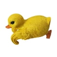 thumbnail image 4 of Estatua de pato de resina, pequeña maceta, decoración de animales para patio trasero. Amarillo, 4 of 8