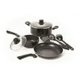 thumbnail image 1 of Starbasix 8-Piece Non-Stick Cookware Set, Aluminum Pots and Pans with Glass Lids, Nylon Utensils, Oven Safe, Dishwasher Safe, 1 of 5