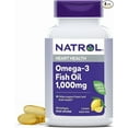 thumbnail image 2 of Natrol Omega 3 Fish Oil for Heart Health, Lemon Flavor 1000 mg Softgels, 90 Ea, 2 of 5
