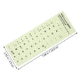 thumbnail image 3 of MasteelfCA 1 Sheet Glow In The Dark Keyboard Sticker German Keyboard Replacement Sticker, 3 of 8