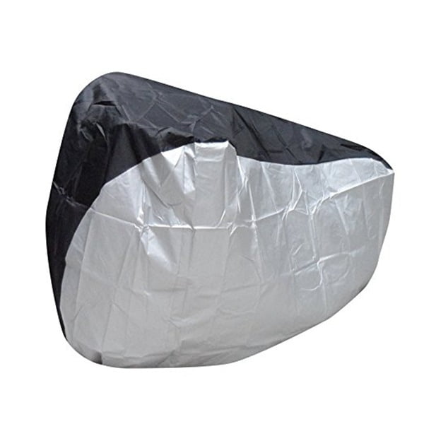 Universal Waterproof Bicycle Cover for Mountain Bike, Road Bike with Storage Bag Color:Silver & Black (size: L) by