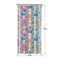 thumbnail image 5 of Rainbow Princess Flower Pattern Shower Curtain 36"x72" ,Bathroom Decorative Shower Curtains Set with 12 Hooks,Modern Waterproof Washable Shower Curtain, 5 of 6