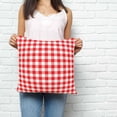 thumbnail image 2 of Red White Plaid Pillow Covers 18x18 Inch Decorative Throw Pillow Cover, Modern Farmhouse Buffalo Check Gingham Sofa Pillowcases Accent Cushion Case Home Decor Bedroom Living Room, 2 of 6