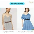 thumbnail image 3 of Invisible Women Stretch Belt No Show Elastic Web Strap Belt with Flat Buckle for Jeans Pants Dresses, 3 of 8