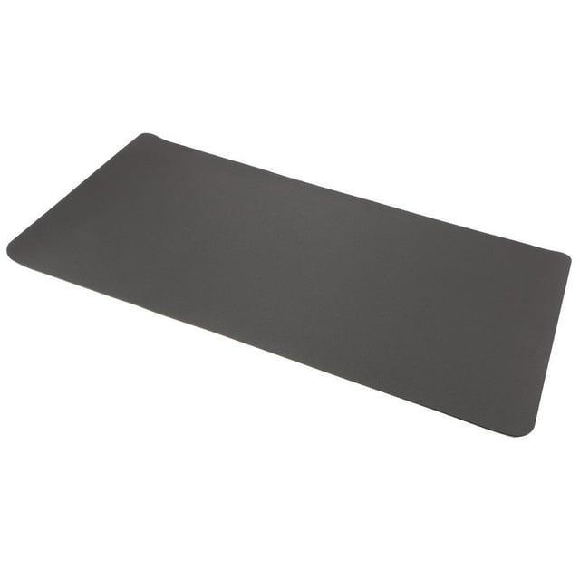 Alfombrilla de ratón para juegos de cuero PU de 47 "x 24" de doble lateral para portátil gris oscuro perfke alfombrilla de ratón grande