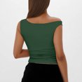 thumbnail image 5 of JIUKE Tank Tops for Women Cap Sleeveless Casual V Neck Going out Tops Stretchy Slim Fitted Basic Tees Undershirts, 5 of 9