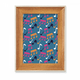thumbnail image 1 of Coloridas notas de musica Azul Escritorio Marco de fotos de madera Pantalla Imagen Arte Pintura Múltiples conjuntos, 1 of 4