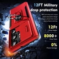 thumbnail image 4 of for Samsung Galaxy S23 Ultra Case with Slide Camera Cover Military Drop Protection Cases Ring Kickstand Magnetic Car Mount Heavy Duty Shockproof Bumper Phone Case for Galaxy S23 Ultra 5G 6.8 Inch red, 4 of 14