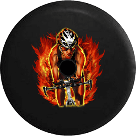 2018 2019 Wrangler JL Backup Camera Roadbike Racing Endurance Athlete Training Spare Tire Cover for Jeep RV 33 (Best Wheel For Iracing 2019)