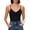 Black, variant on Womens Camisoles Lace Edged V Neck Tank Tops Spaghetti Strap Slim Fit Sexy Sleeveless Tops Trendy Summer Fall Essentials Clothes