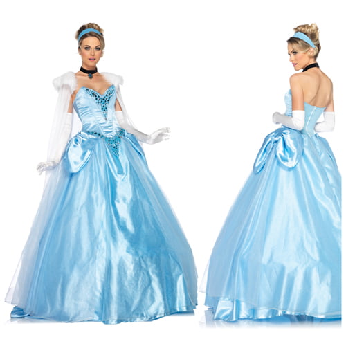 Disney Princess Dlx Cinderella Ball Gown Costume sz Large 8-10 ...