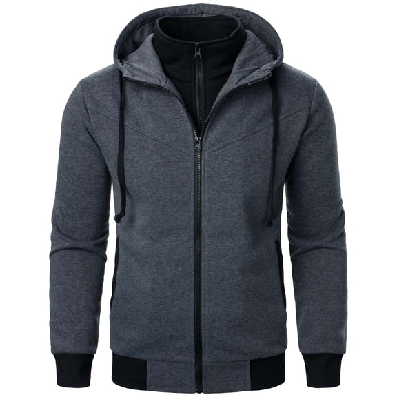 YUELONGHU Men Casual L Sweatshirts & Hoodies Hoodie Men Mens Stylish and Hooded Zipper Pocket Long Sleeve Sweater Coat Top Hoodies for Men Graphic Funny