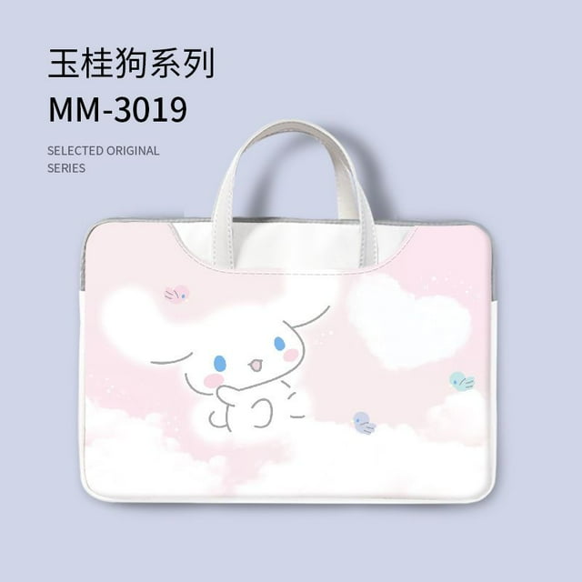 Cartoon Hello Kitty Laptop Bag Shoulder Messenger Notebook Pouch Briefcase Office Travel Business Computer Handbag YJ