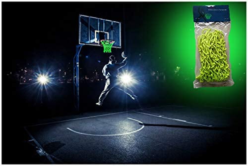 Amazing Glow In The Dark Light Solar Powered Basketball Hoop Net Shoots Training 