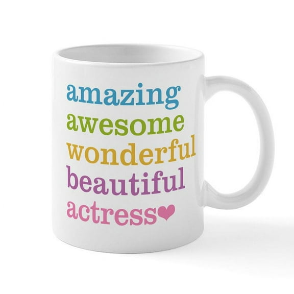 CafePress - Amazing Actress Mugs - 11 oz Ceramic Mug - Novelty Coffee Tea Cup
