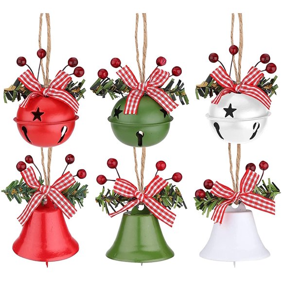 6 Pcs Of Christmas Bell Ornaments Christmas Bells Pendant Christmas Bell Christmas Tree Bells Decoration Bells For Christmas Tree Decor