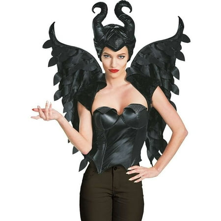 Disguise Women's Disney Maleficent Movie Maleficent Adult Wings Costume Accessory, Black, One