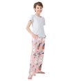 thumbnail image 3 of FORMRS Boys Pajama Pants with Pockets Size 9-10Y Kids Lounge Sleep Bottoms, Pink Halloween Ghosts, 3 of 8