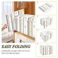 thumbnail image 2 of Yayeee Collapsible Cube Storage Bin with Lid Fabric Closet Decorative Basket with Handles, Nautical Pattern, 2 of 7
