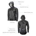 thumbnail image 4 of Chaqueta de ciclismo Hombres Impermeable Chaqueta de ciclismo a prueba de viento MTB Bicicleta Chaqueta de lluvia Deporte al aire libre Correr Chubasquero Eccomum Chaqueta de ciclismo, 4 of 5