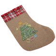 thumbnail image 4 of Christmas Stockings Linen Flannel Material Bright Color Exquisite Design Holiday Decorations Ornaments, 4 of 5