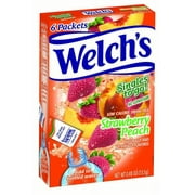 Welch's Low Calorie Strawberry Peach To Go Drink Mix Singles, 0.48 Oz., 6 Count