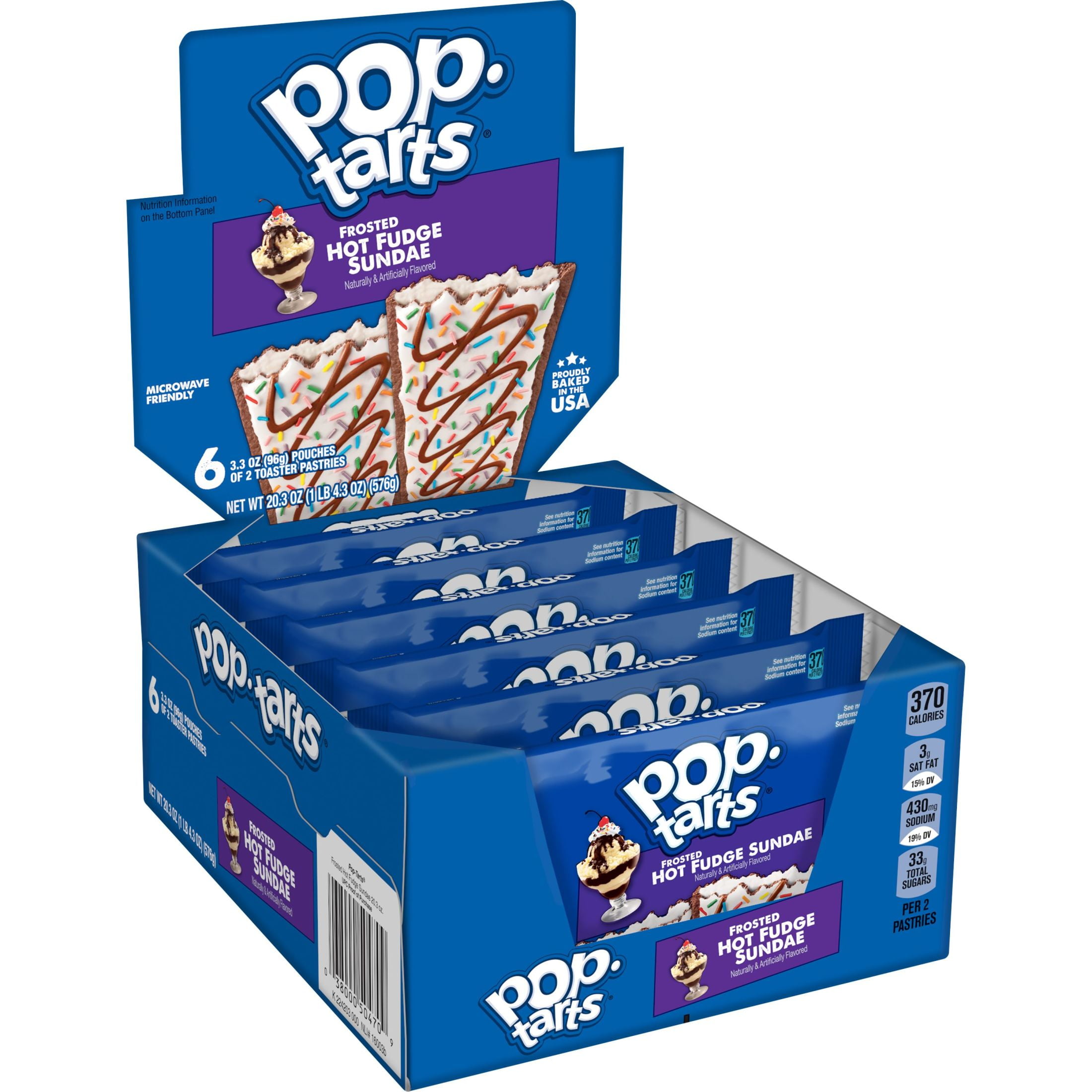PopTarts Frosted Hot Fudge Sundae Toaster Pastries 16 Ct WORLD