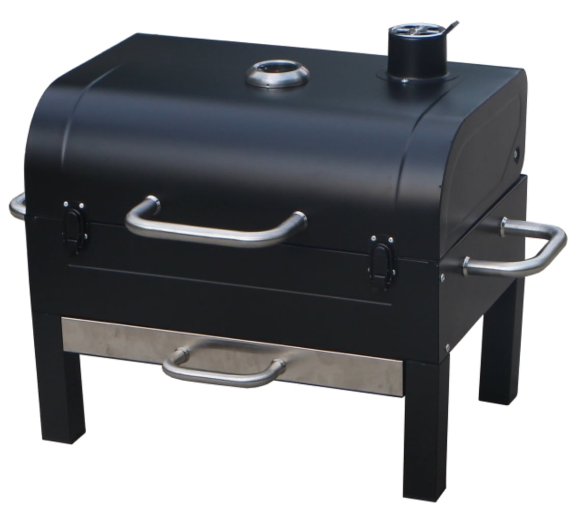 GasOne Portable Charcoal Grill – 18-inch Tabletop Charcoal Grill with Side Handles and Lid – Compact