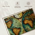 thumbnail image 6 of Elephant Stock Old World Map Wall Art - Horizontal Canvas Wall Art - Living Room Wall Decor - Map Canvas - Brown And Teal Decor - 36" x 24", 6 of 8