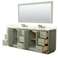 thumbnail image 3 of Wyndham Collection Wcf414184d-Qtz-Us3m70 Strada 84" Free Standing Double Basin Vanity Set, 3 of 7