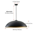 thumbnail image 4 of Aiwen 30.9 Inch Matte black cone Shape Oversize Pendant Light with Copper Gold Inside for Kitchen Island Living Room, 4 of 7