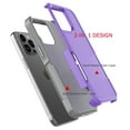 thumbnail image 6 of iPhone 15 Pro Max Case with Tempered Glass Screen Protector, Tekcoo Heavy Duty Rugged Shockproof Full Body Protective 2-IN-1 Phone Case Cover for iPhone 15 Pro Max, Purple, 6 of 7