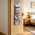 thumbnail image 5 of Over the Door Organizer, 4 Tier Hanging Storage with Mesh Pockets for Small Items and Supplies, 5 of 6