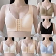 thumbnail image 5 of NIEWTR Front Closure Bras for Women No Underwire Comfortable Full Coverage Front Closure Bralettes Wireless Wirefree Everyday Bras(Khaki,3XL), 5 of 9