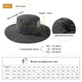 thumbnail image 5 of TOP-EX Men's Waterproof Bucket Sun Hat - Wide Brim UV Protection SPF Boonie Cap for Hiking Fishing Beach Safari - Dark Grey XXL, 5 of 10