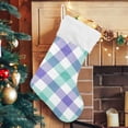 thumbnail image 5 of Coolnut 2 Pack Christmas Stockings 17.7 Inches Tartan Plaid Checkered Large Size Xmas Cable Stocking Gifts & Decorations for Family Holiday Xmas Party, 5 of 6