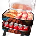 thumbnail image 5 of Thanksgiving Double Layered Insulated and Refrigerated Lunch Bag with Two Compartments and Large Capacity - 7.1x11.4x16.1 Inches - Hand Carry Meal Bag, 5 of 6