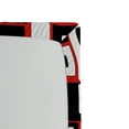thumbnail image 3 of Ambesonne Abstract Fitted Sheet, Minimalist Retro, Full Size, Vermilion and Charcoal Grey, 3 of 3