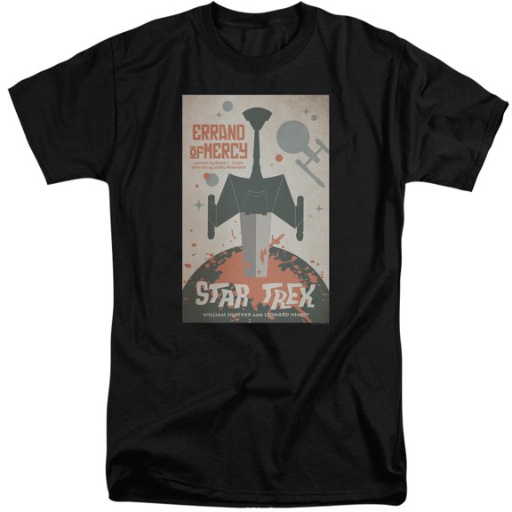 Star Trek Tos Episode 26 Adult Tall T-Shirt 18/1 T-Shirt Black