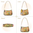 thumbnail image 2 of Ryvnso Moroccan Yellow Floral Womens Chain Shoulder Bag Tote Handbags Clutch Hobo Purse with Zipper for Travel, 2 of 7