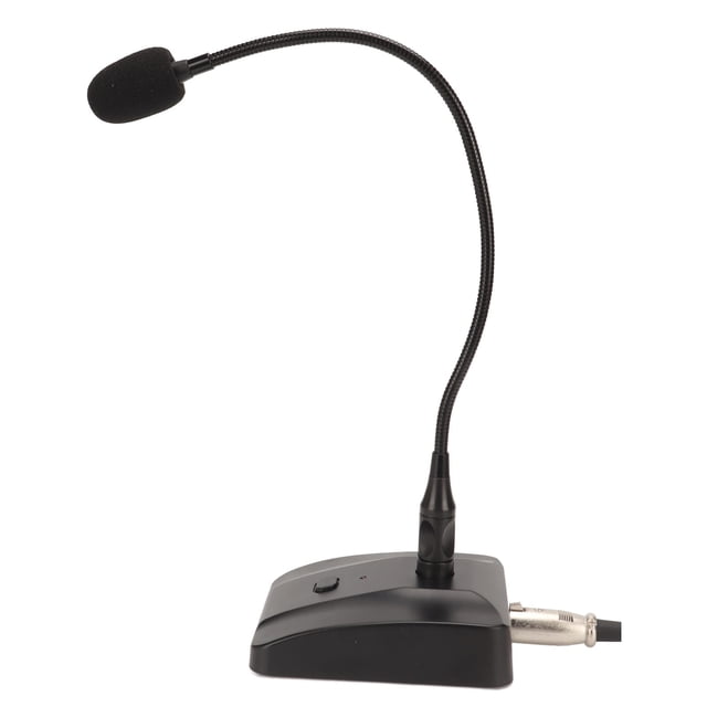 Cable de Micrófono Con, Evite La Interferencia de 60Hz-16kHz de Cuello de Choque Micrófono de Condensador 6.35 mm Con Bloqueo A Presión para El Habla para La Transmisión