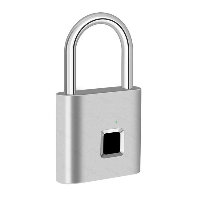 Smart Fingerprint Padlock Waterproof Biometric Padlocks with Buit-in Rechargeable Battery Door Lock