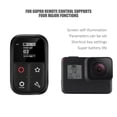thumbnail image 3 of Recargable Smart Wi-Fi Camera Control Remoto Multifunctiona Controlador De Cámara A Prueba De Agua Con Indicador De Pantalla Oled Control Remoto Para Gopro Gopro 7/6/5/4 / Session Yuarrent VI004539-00, 3 of 6