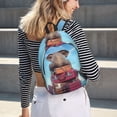 thumbnail image 6 of Yiaed Elephant Sits Print Backpack, Premium Laptop Backpack, Travel Backpack for Women, Lightweight Backpacks, Comfortable Back Pack-Medium, 6 of 7