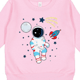 thumbnail image 3 of Inktastic Astronaut the Moon Spaceship and Shooting Star for Light Colors Toddler Sweatshirt, 3 of 4