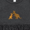 thumbnail image 4 of Inktastic Kangaroo Family Girls Baby Dress, 4 of 5
