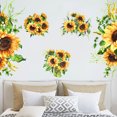 thumbnail image 3 of Billuyoard Pegatinas de pared de girasoles, papel tapiz de PVC, calcomanías autoadhesivas simples, pegatina de ventana de fondo, adorno para decoración Decoración del hogar Billuyoard HA076878-00, 3 of 6
