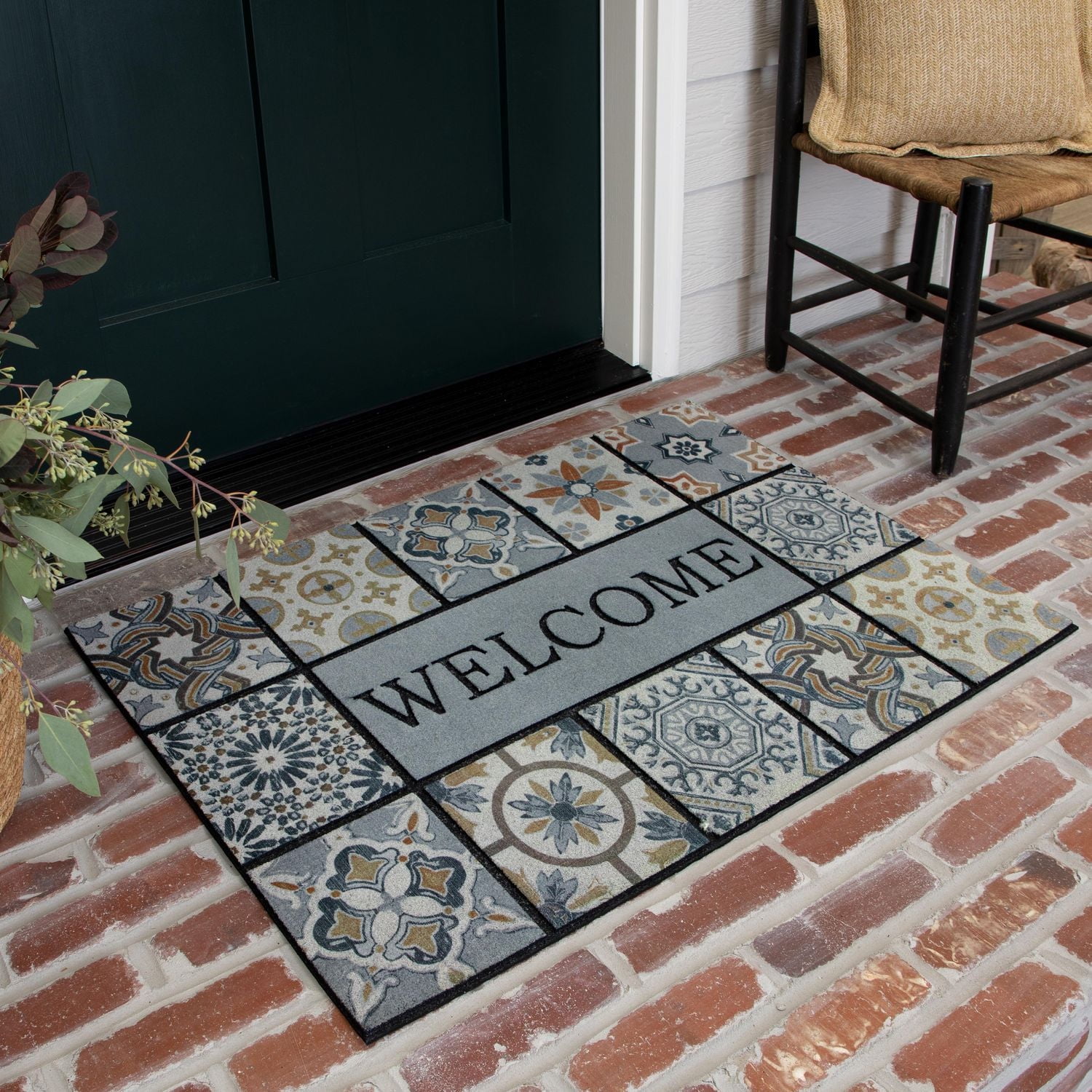 Mohawk Home Patina Tiles Polyester Door Mat 1'11" X 2'11"